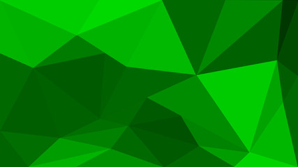 Fototapeta na wymiar Abstract green geometric background. Green triangles texture. Low poly wallpaper