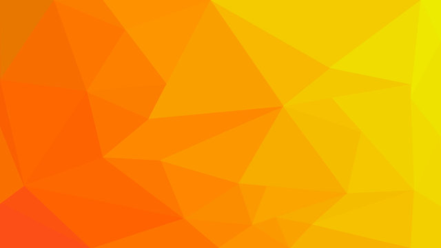 Abstract orange geometric low poly background