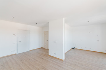 bright new unfurnished apartment with clean interior