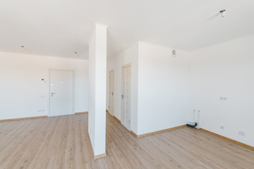 bright new unfurnished apartment with clean interior