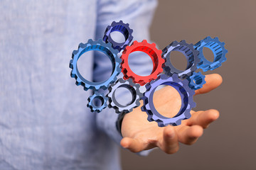gear Technology setting concept background.
