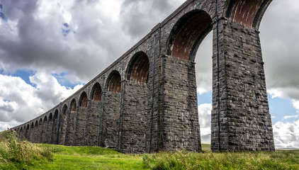 Fototapeta na wymiar Close up shot of Ribblehed viaduct