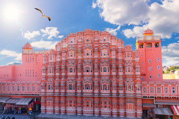 Hawa Mahal Palace in India, Pink City of Jaipur