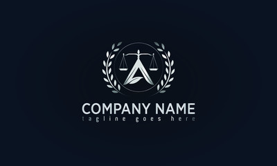Lawyer and Attorney Office Concept Logo Design