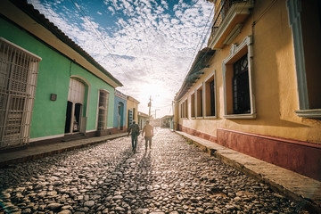 Coucher de soleil à Trinidad à Cuba