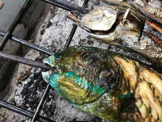 fisch, grill,