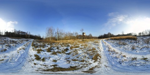 Winter in the Forest HDRI Panorama