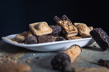 Surtido galletas de vainilla y chocolate