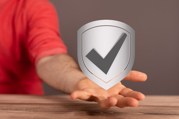protection safe shield virus attack  3d