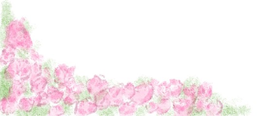 floral background with pink flowers