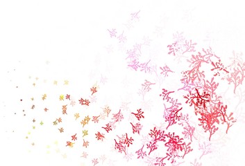 Light Green, Red vector abstract design with sakura.