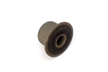 Car suspension stabilizer bushing on an isolated white background.