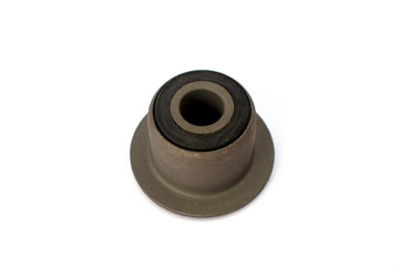 Car suspension stabilizer bushing on an isolated white background.
