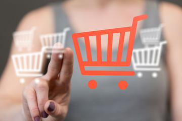 Add To Cart Internet Web Store Buy Online E-Commerce concept.