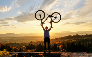 Bike adventure in the mountains