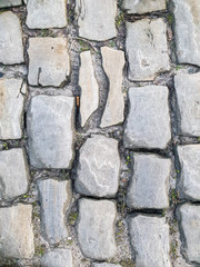 Obraz premium background texture street of cobble stones or paving stones