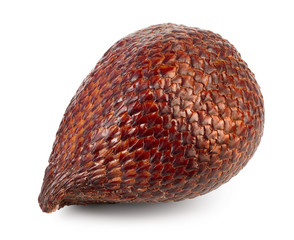 Salak snake fruit isolated on white background with clipping path and full depth of field