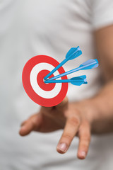  makes a dart throw on the target. The concept of persistence in business..