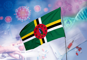 Coronavirus (COVID-19) outbreak and coronaviruses influenza background as dangerous flu strain...