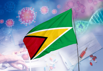 Coronavirus (COVID-19) outbreak and coronaviruses influenza background as dangerous flu strain...