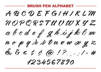 Brush Pen Alphabet
