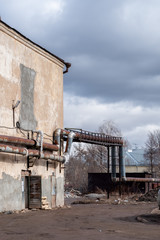 abandoned building apocalypse, industrial zone