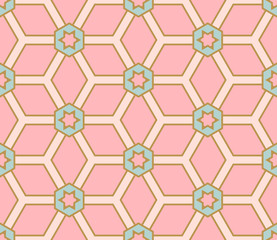 Abstract geometric seamless pattern. Tile background. Infinity wrapping paper with different shapes. Creative texture. Vector illustration.    