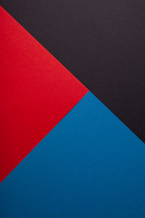 Black, red, blue color of paper background, texture, copy space, diagonal, vertical.