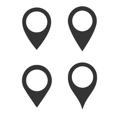 Fototapeta premium collection of vector Location symbol. Pin icon, vector Illustration,