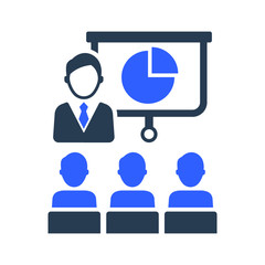 Presenting Pie chart report Icon