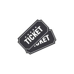 Ticket icon vector 