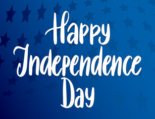 American Independence Day patriotic greeting card
