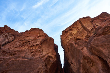 Fototapeta na wymiar Rocks and more rocks, Petra (Wadi Musa), Jordan