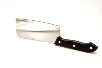 Meat cleaver with black handle