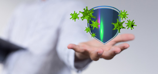 epidemic coronavirus digital 3d flu