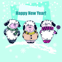 Happy new year card