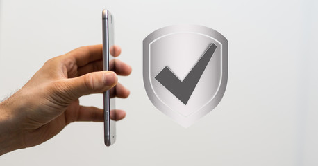 protection safe shield virus attack  3d