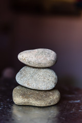 Three Pebble stacked