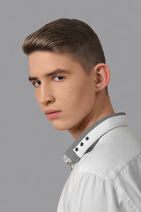 Obraz premium Portrait of a young boy high school
