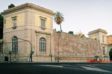 Naklejka premium Trajan Forum in the Old City of Rome in Italy