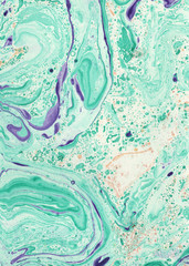 Decorative liquid marble texture. Abstract painting. 