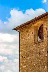 Church of San Filippo Neri architectural detail in Cingoli, Marche Region, Province of Macerata, Italy