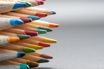 Coloured pencil closeup