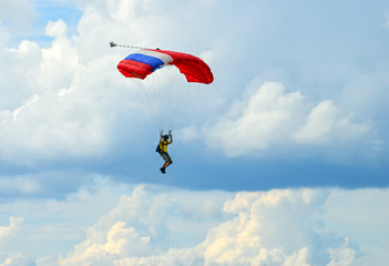 Parachuter on the sky