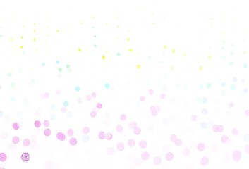 Light Multicolor vector layout with circle shapes.