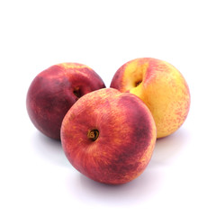 New Zealand Peach isolated on white background. New Zealand pride