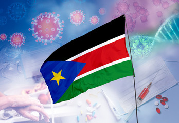 Coronavirus (COVID-19) outbreak and coronaviruses influenza background as dangerous flu strain...