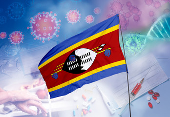Coronavirus (COVID-19) outbreak and coronaviruses influenza background as dangerous flu strain...