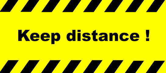 Covid-19 Coronavirus, Abstand halten