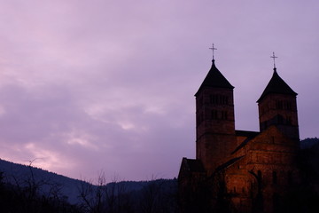 Fototapeta na wymiar Sunset on a church